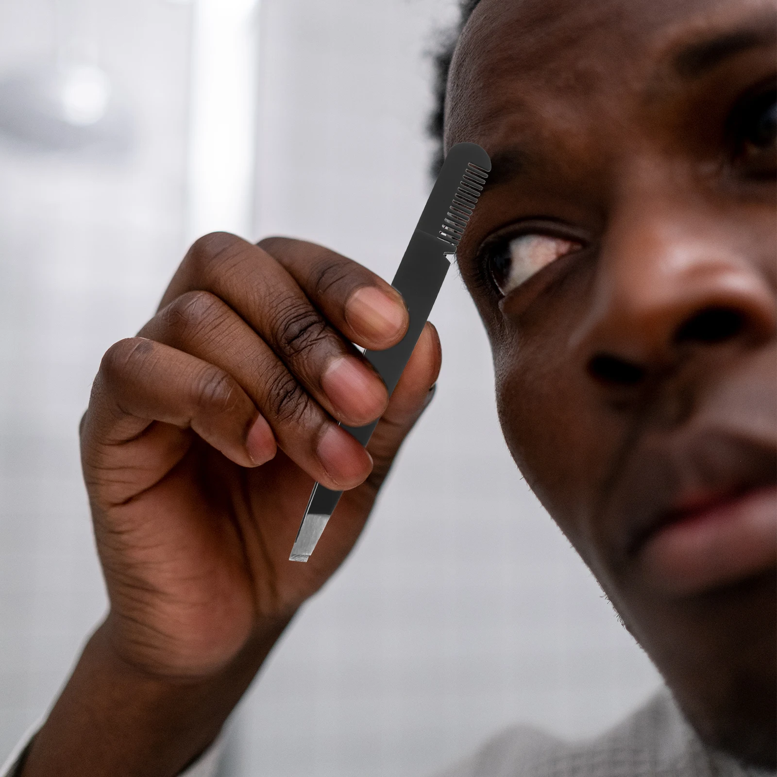 3 szt. 2 w 1 Pęseta-zestaw ze stali nierdzewnej do modelowania brwi, przycinania, podtrzymywania sztucznych rzęs i powiek, narzędzia do makijażu