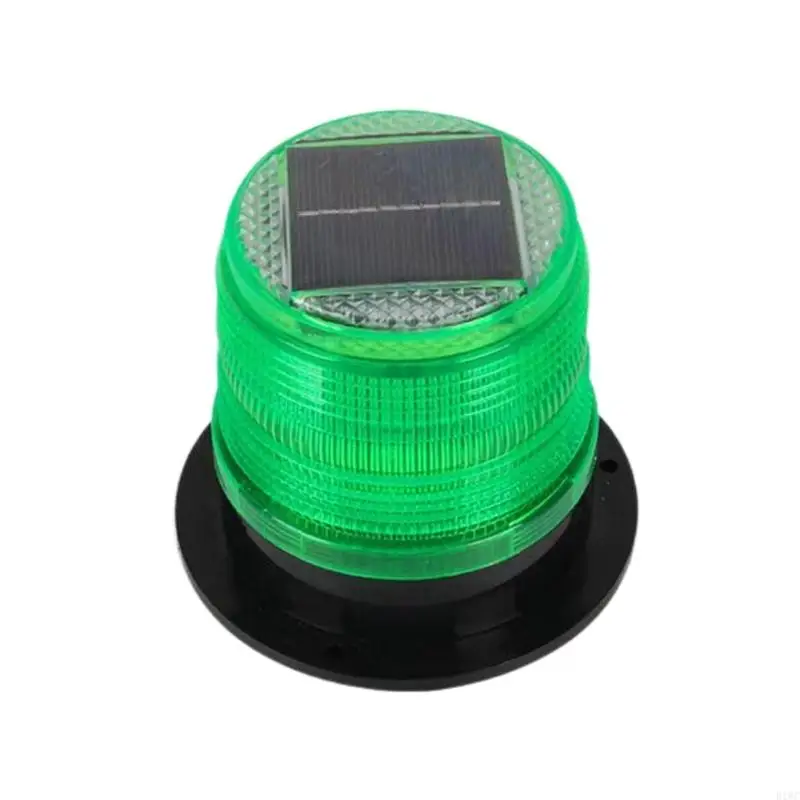 Solar Powering Hazard Warning Lights with Auto Brightness Strong ABS Maintenance for Construction Zones Parking Areas 