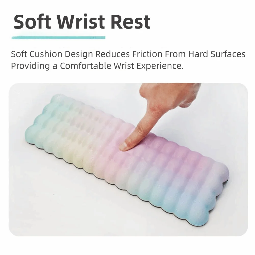 L-Shaped Keyboard Wrist Rest Soft Leather Non-Slip Elbow Support Cushion Wrist Support Durable Elbow Support Padding Computer