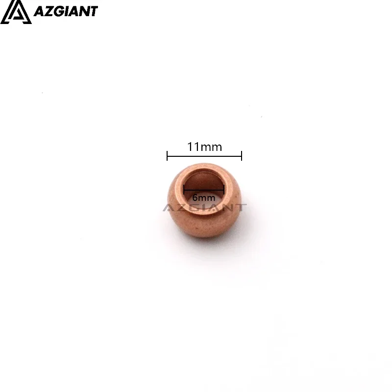 100 PCS Ball Bearing Spherical Oil Bushing Bearing Of Powder Metallurgy Copper Sleeve DIY Accessories 2x5x3mm 4x11x7mm