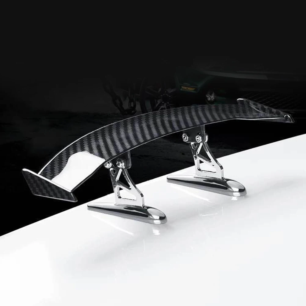 

Rear Wing Spoiler ABS Material Sturdy Durable High Speed Stability Easy Installation Car Modification Accessories Tail Fin Decor