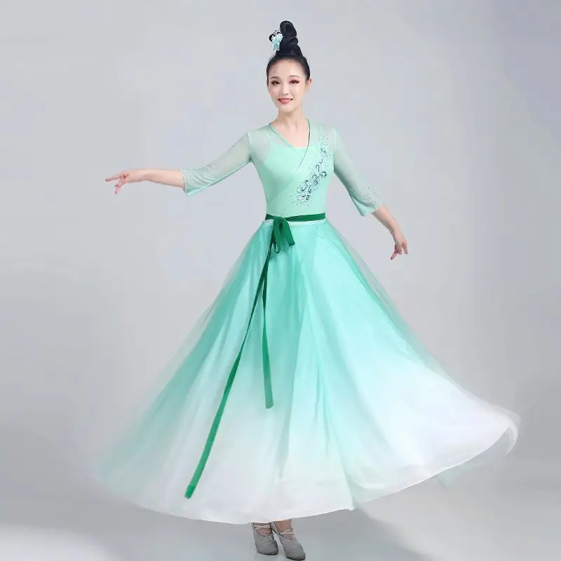 Classical Dance Performance Costume Graceful Chinese Style Dance Clothes Han And Tang Dance Skirt