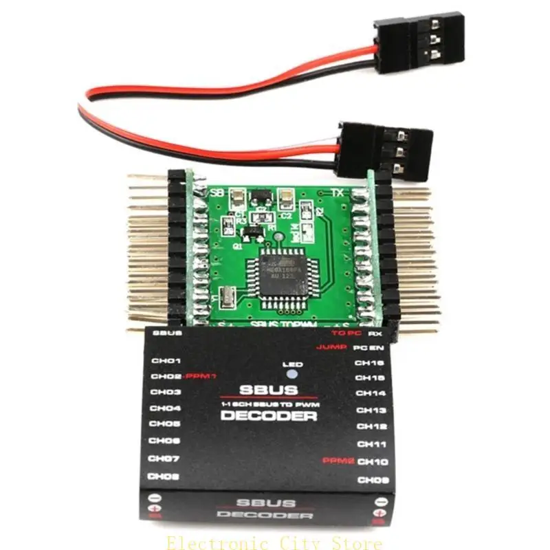 

SBUS To PWM/PPM Decoders 16 Channel Converter Receiver Transverter For Futaba Frsky HU8D