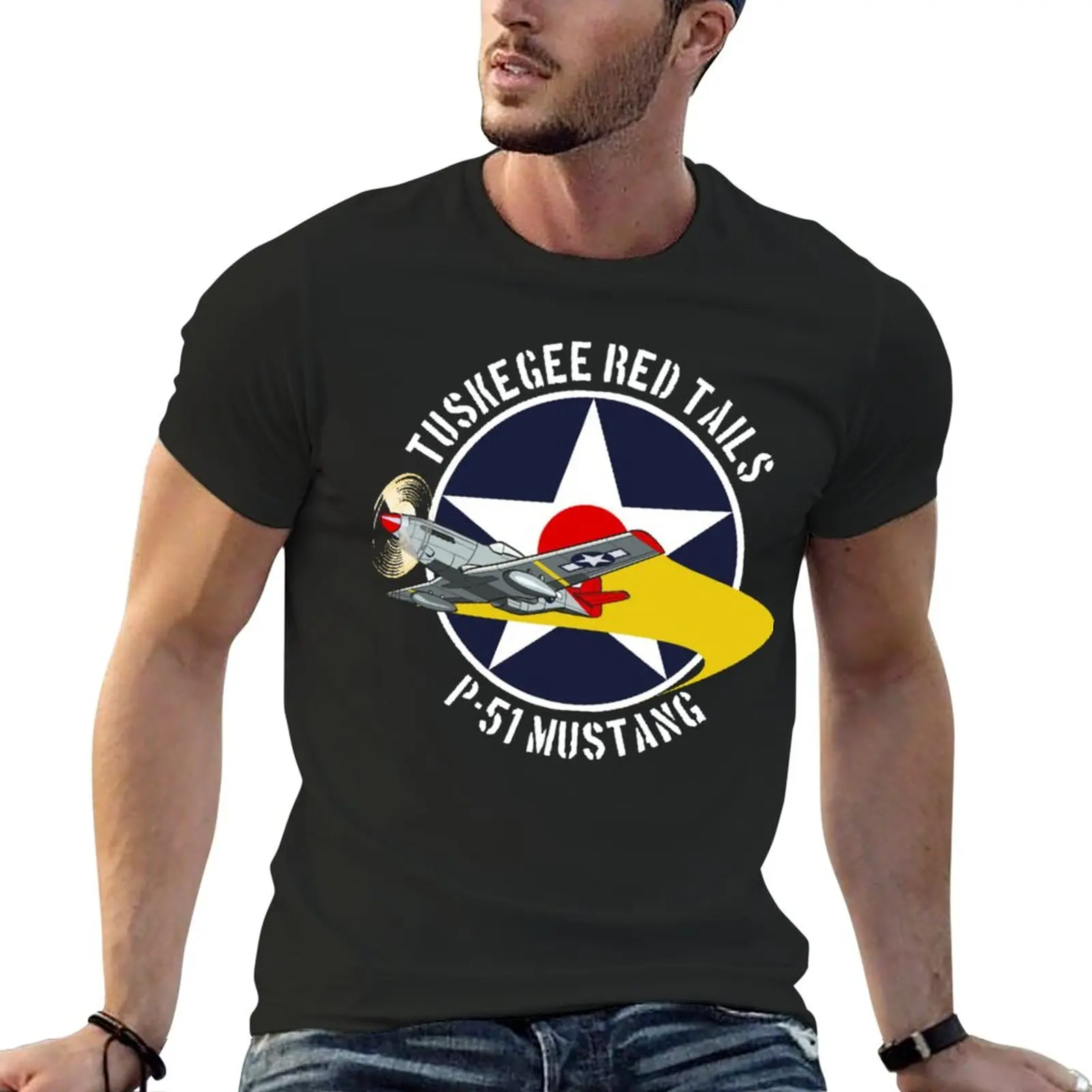 New Tuskegee Red Tails T-Shirt sports fan t-shirts T-shirt for a boy summer clothes men t shirt