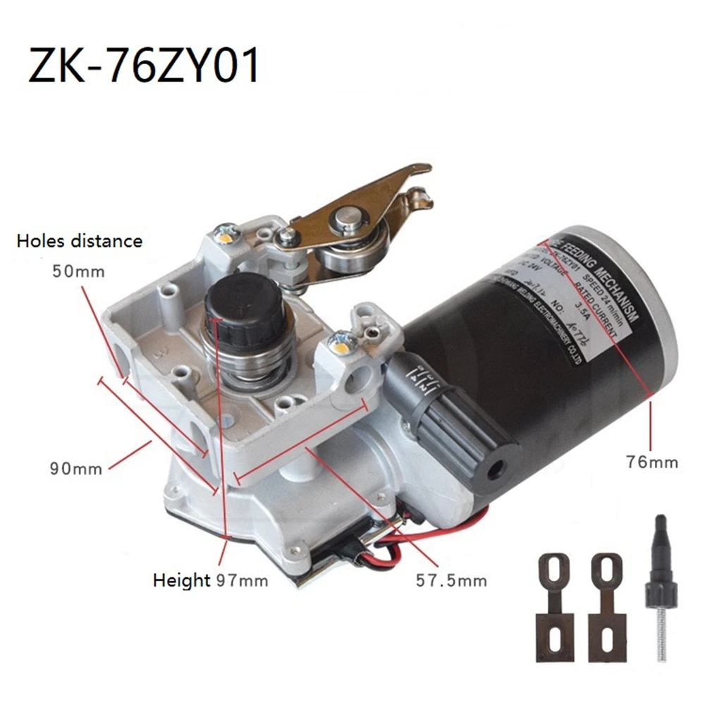 DC 42V 76ZY01 0.8-1.0mm V  Groove Roller 80W Wire Feeder Motor Mechanism Assembly For Mig Welding Machine