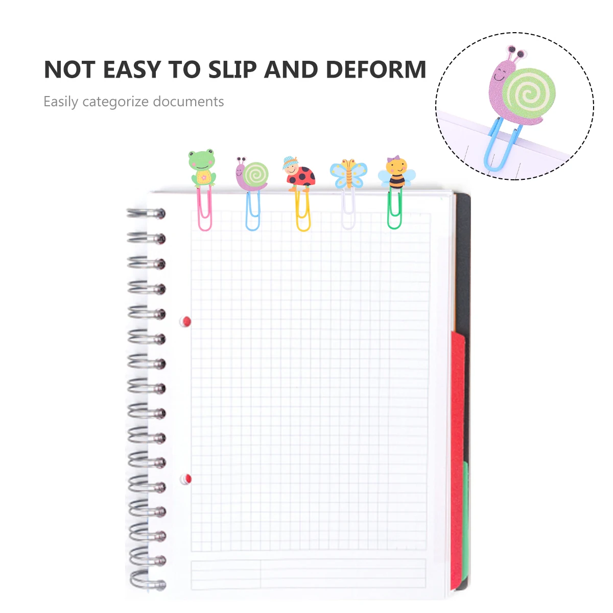

50Pcs Animal Shape Clips Wooden Plastic Decorative Paper Clips for Home School Office Photos Notes Bookmarks
