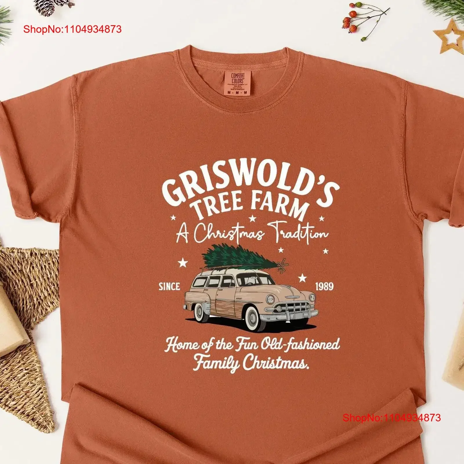 

Футболка Griswold Co Christmas Tree Farm, винтажная праздничная футболка, идеально подходящая для семейных встреч, дух, всесезонная, винтажная, мягкая