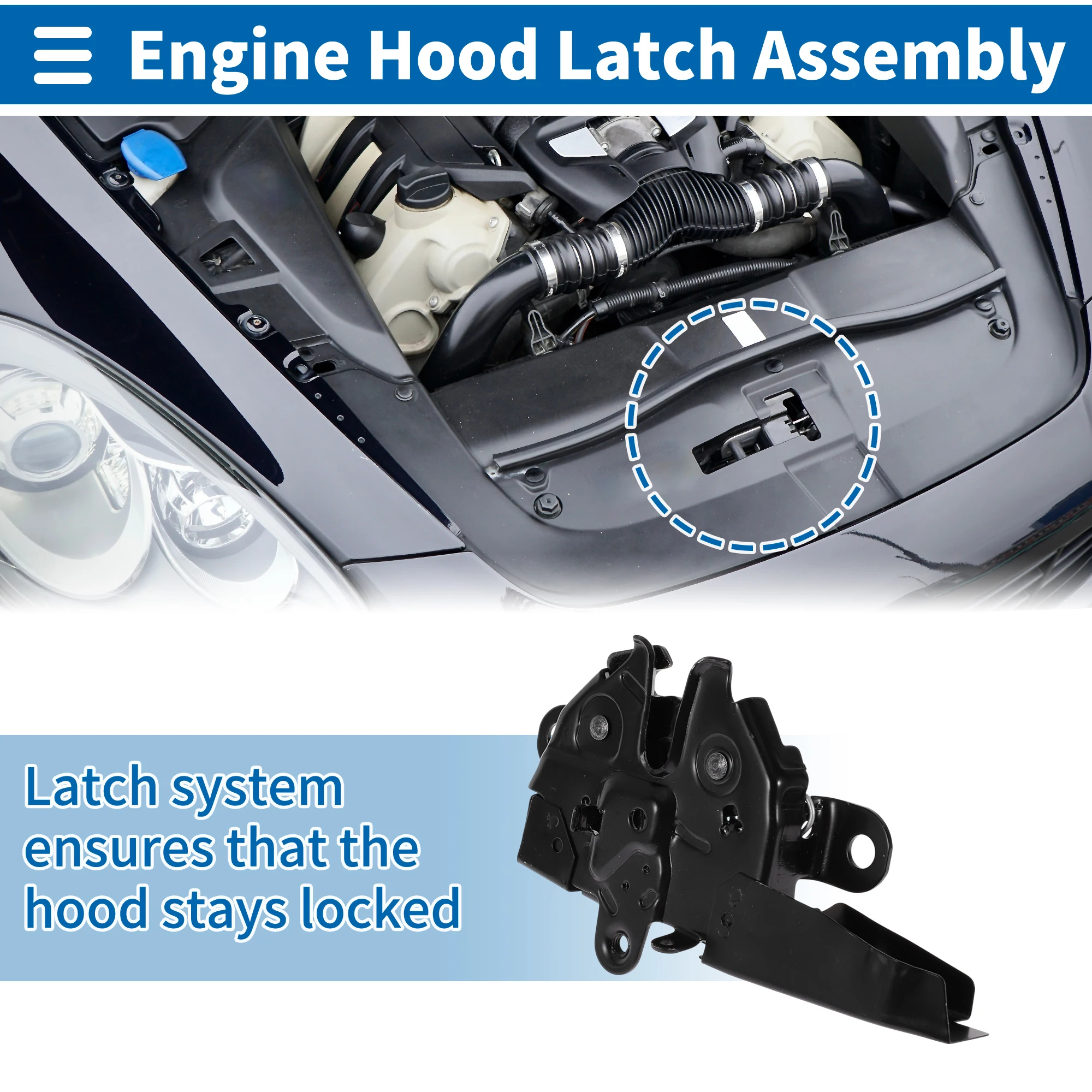 

UXCELL Защелка капота в сборе для Toyota Tundra 2000-2006 No 535100C011 1 шт.