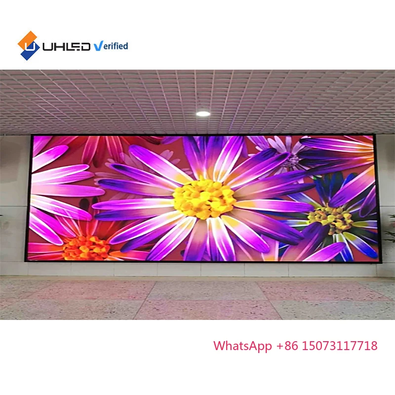 HD داخلي كامل اللون P1.86mm شاشة عرض LED لوحة جدار الفيديو لجدار الكنيسة LED #4