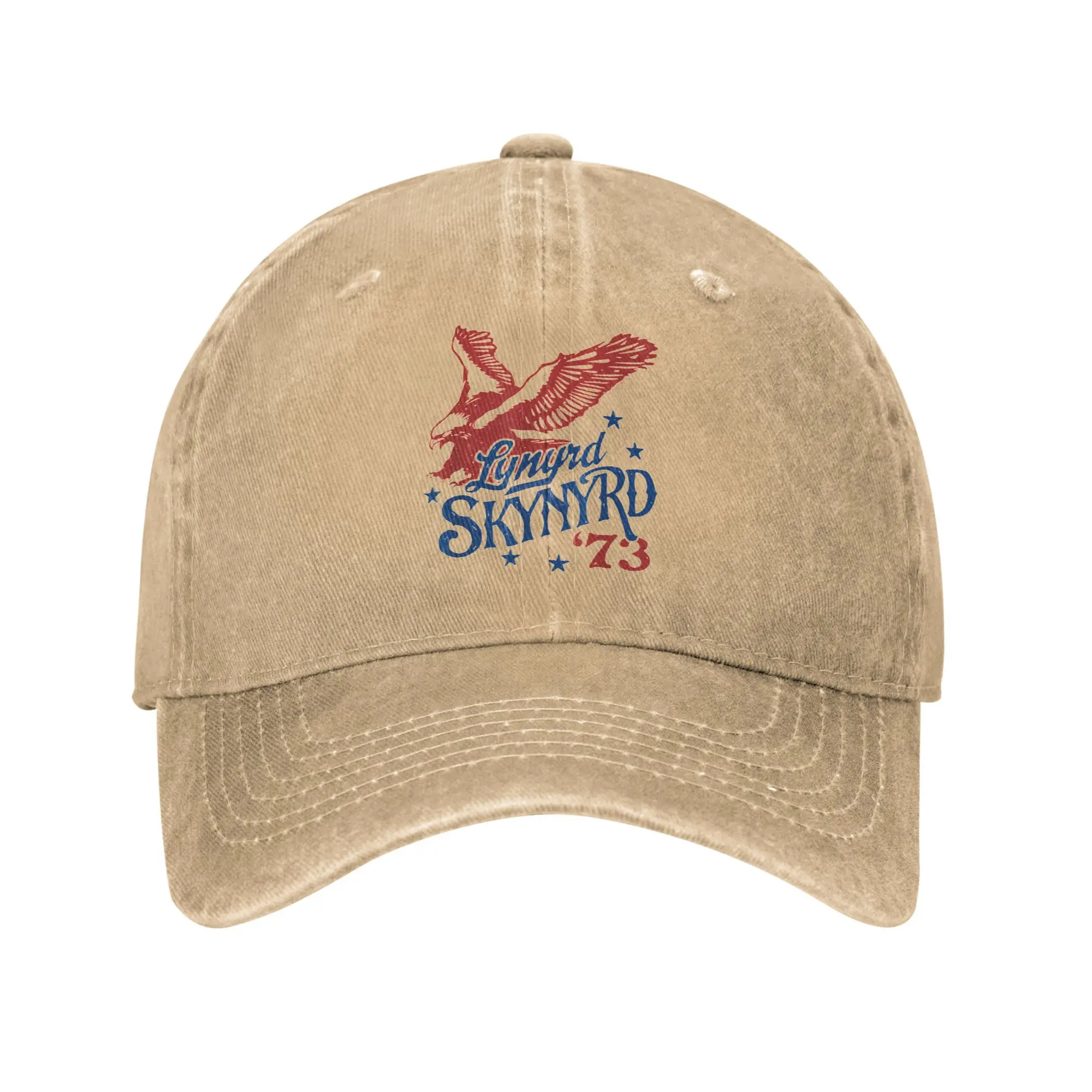 Lynyrded Soaring Eagle Skynyrded Baseball Cap Casual Distressed Washed US Southern Headwear Men Women Outdoor Adjustable Fit Hat