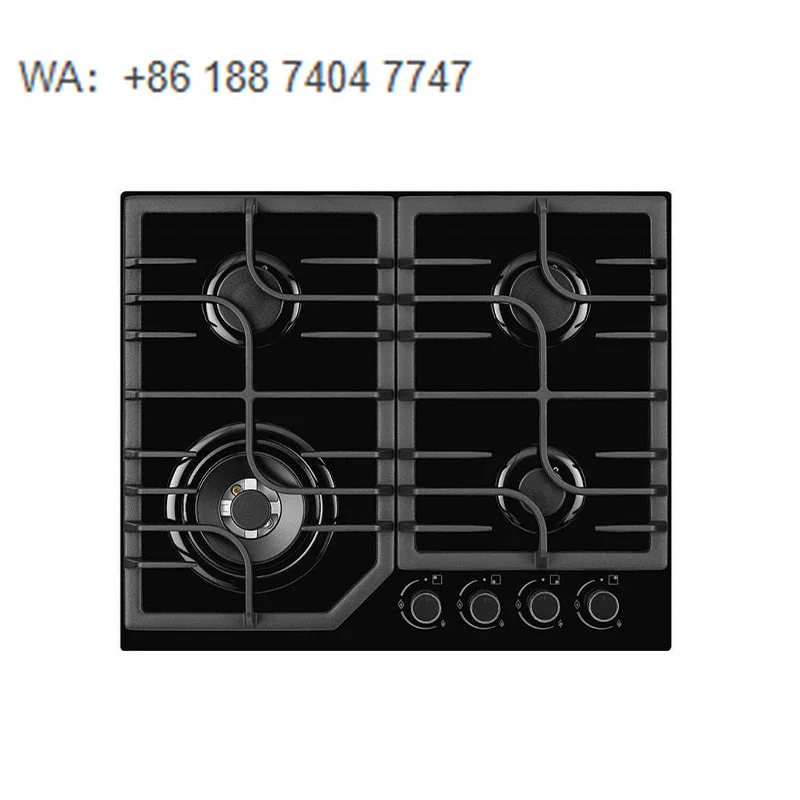 Efficient 4 Burner Gas Hob for Household Cooking Featuring Energy Saving Performance and Stable Flame Control