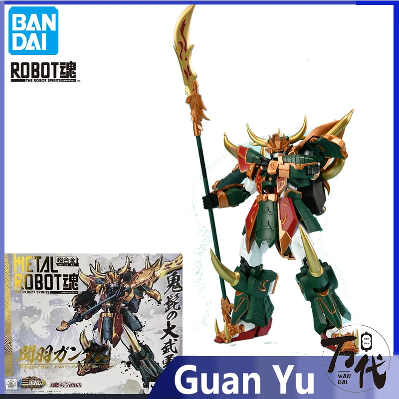 

Bandai Gunpla, металлический робот, алкоголь, Гундам Гуань Юй, коллекционная Аниме Кукла, игрушки, фигурки, модели, настольные украшения, подарок для мальчиков и детей