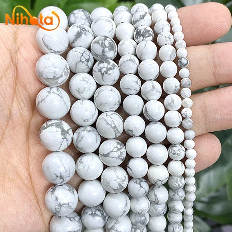 Natuursteen Kralen Jaspers Amazoniet Turkoois Agaat Ronde Kralen voor Sieraden Maken Diy Armband Oorbellen 4/6/8/10/12mm - afbeelding 1