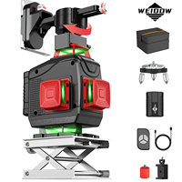 WEIDDW 16 Lines 4D Laser Level Self-Leveling 4x360 Horizontal & Vertical Green Cross Line Professional Laser Level Tools