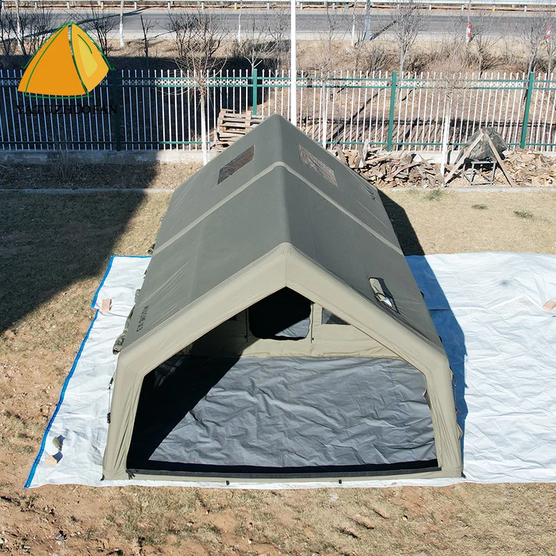 New Arrival Custom Multi Persons Large Two Room Waterproof Inflatable House Air Tent Outdoor Inflatable Camping Tent