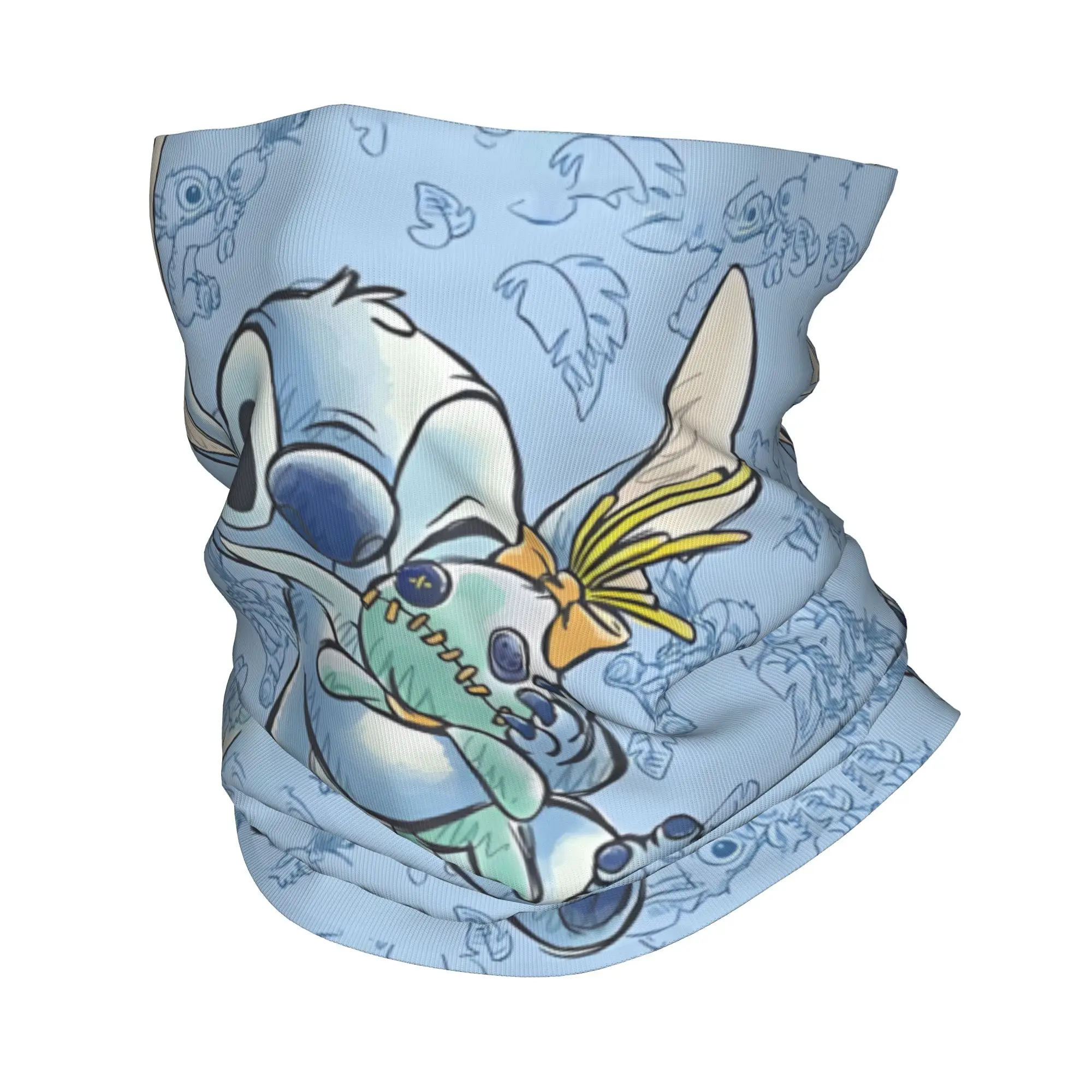 

Custom S-Stitchs Cartoon Bandana Neck Warmer Women Men Winter Ski Tube Scarf Gaiter Kawaii Face Cover
