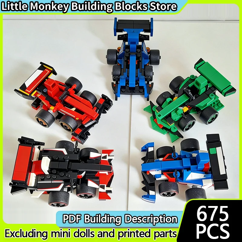 

Модель скоростного гоночного автомобиля MOC, строительные кирпичи, комплект гоночного автомобиля, модульная технология, детские праздничные подарки, сборные игрушки, костюм