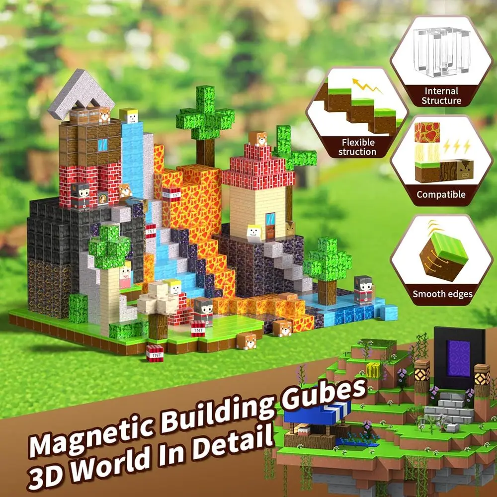 300-teiliges mehrfarbiges 3D-Baustein-Set, pädagogisches STEM-Konstruktionsspielzeug