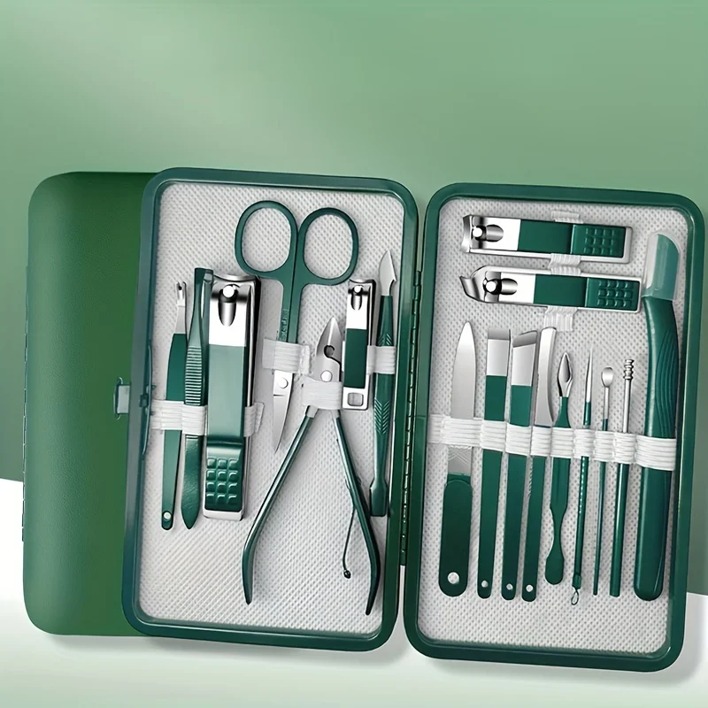 6/7/10/12/18 Piece Nail Care Kit Stainless Steel Manicure & Pedicure Set Nail Clipper Set  Ideal for Home and Salon Grooming