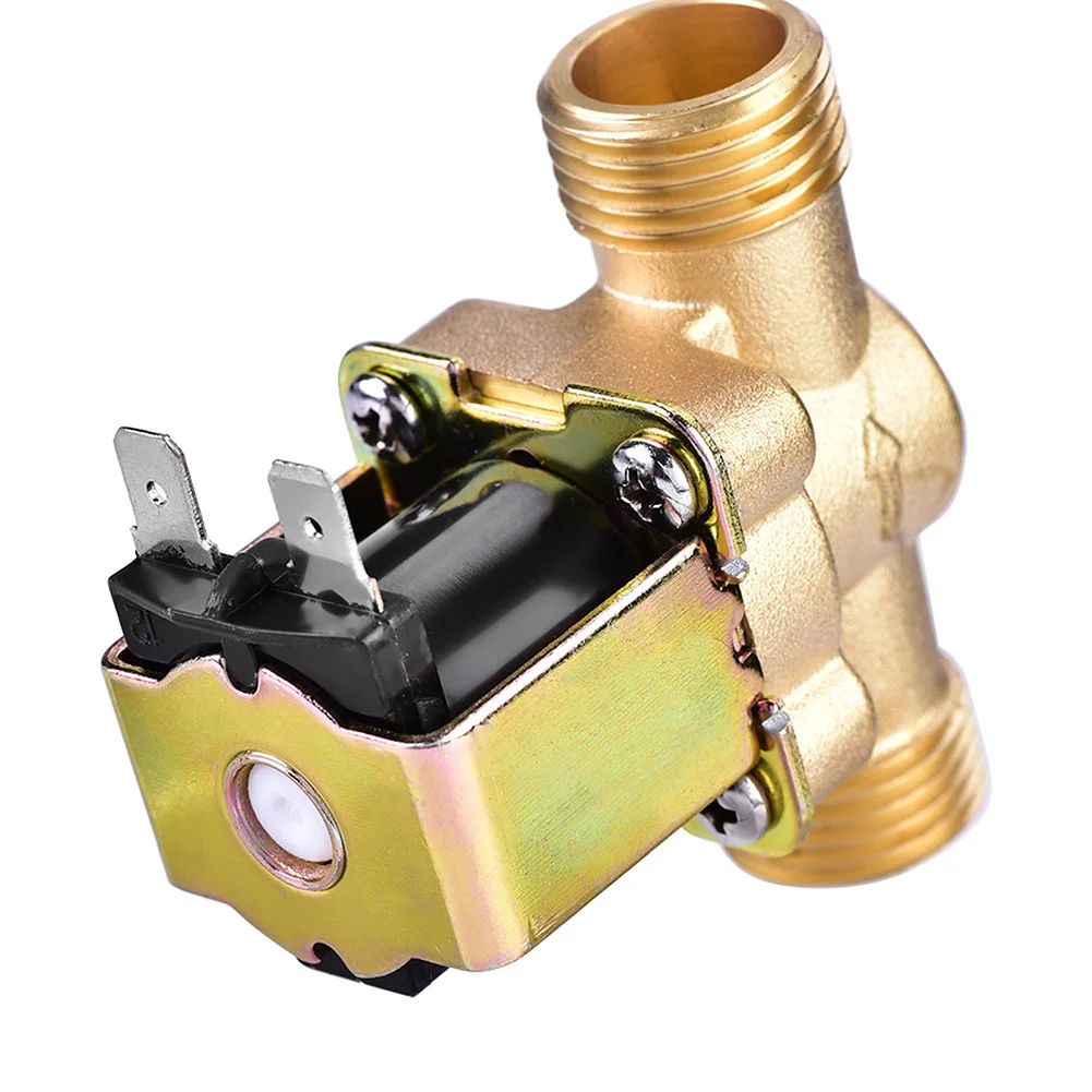 For Washing Machines 220V Solenoid Valve Brass Body Water Valve Precision-cast Brass Wear Resistant Construction