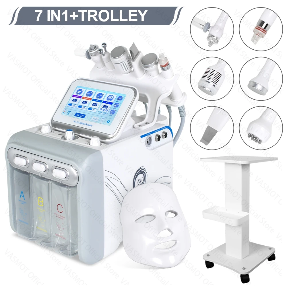 Hydrogen Oxygen Small Bubble Facial Cleanser Hydro Dermabrasion Machine Deep Facial Cleaning Water Oxygen Spray Beauty Equipment