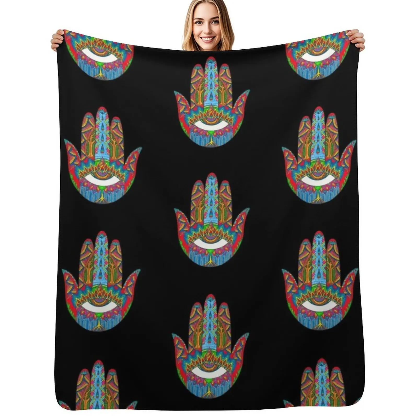 

Manifest Mudra Throw Blanket Bed Fashionable For Decorative Sofa blankets ands valentine gift ideas Blankets