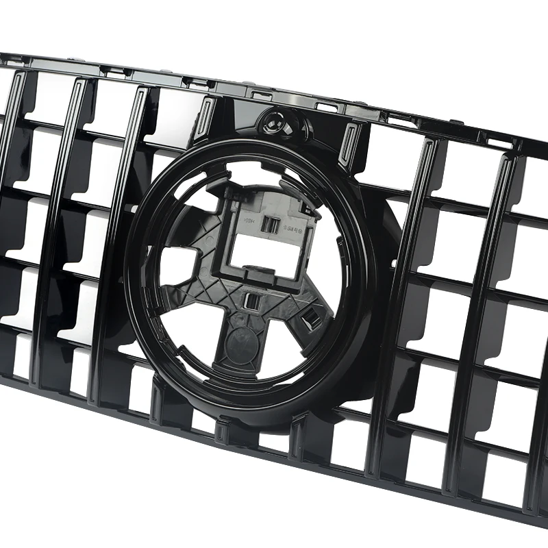 Magickit GT Style Grille Gloss Black لـ 2020-2022 Mercedes Benz W167 GLE350 GLE450 مجموعة الشبكة الأمامية كوبيهية
