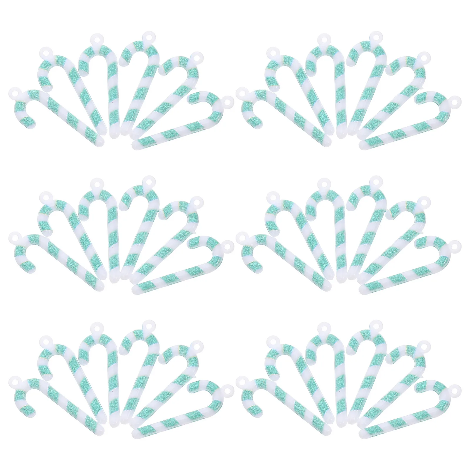 

50 Pcs Decorative Accessories Christmas Craft Candy Canes DIY Projects Decorations