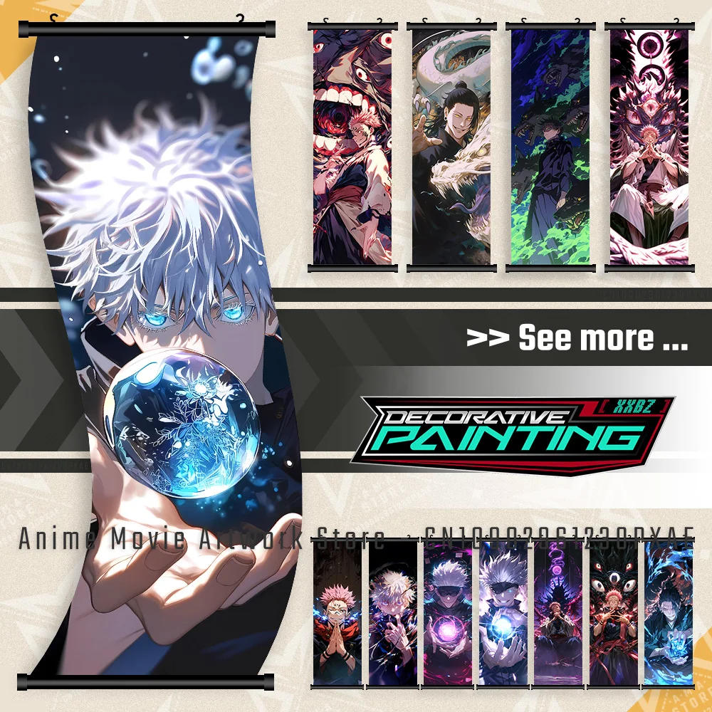 

Горячая кровь аниме дзюдзюцу кайсен принт холст плакат Satoru Gojo украшение дома настенная живопись свитки картина висит картина