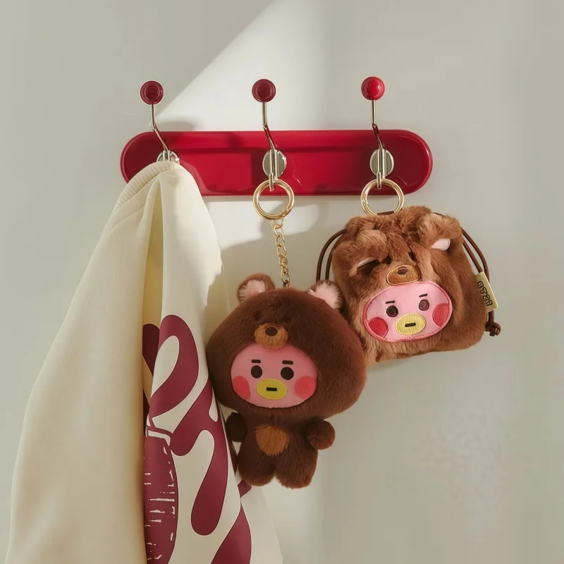 Cute Cartoon Koala Cookie Puppy Bunny Horse Alien Figure Plush Keychains Lovely Soft Doll Bag Charms Kawaii Adorable Ornaments view 6