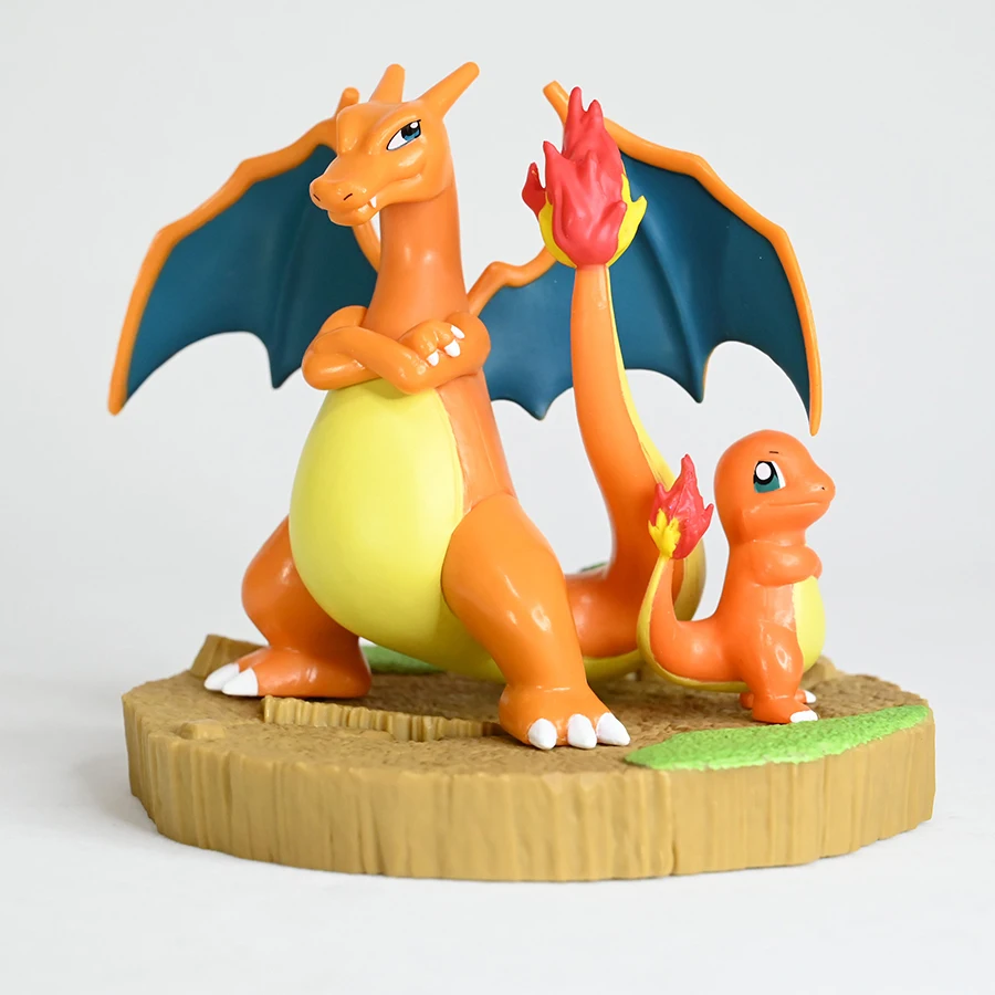 Bandai Pokemon Figures Charizard Charmander Action Figures Collectible Model Toys Amine Figuras Brinquedos