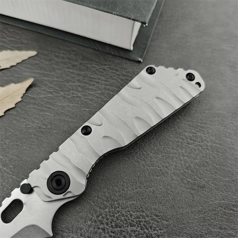 Strider Advancing Titanium Camping Outdoor Hunting and Rescue TC4 Titanium Wave Handle Survival Tactics EDC Folding Knife