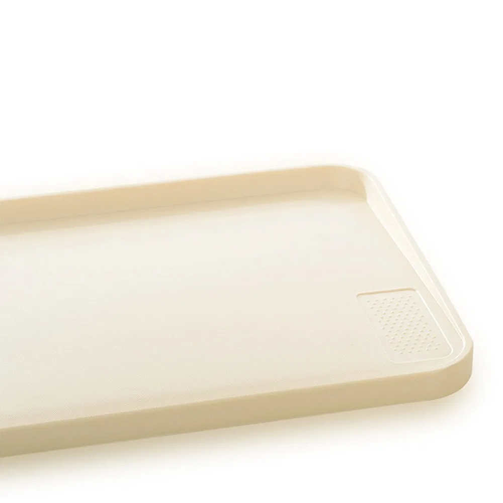 Kitchen Tools PP Plastic Cutting Board Raised Edges Anti Skid Chopping Board Easy To Clean Sturdy Food Chopping Block Cooking