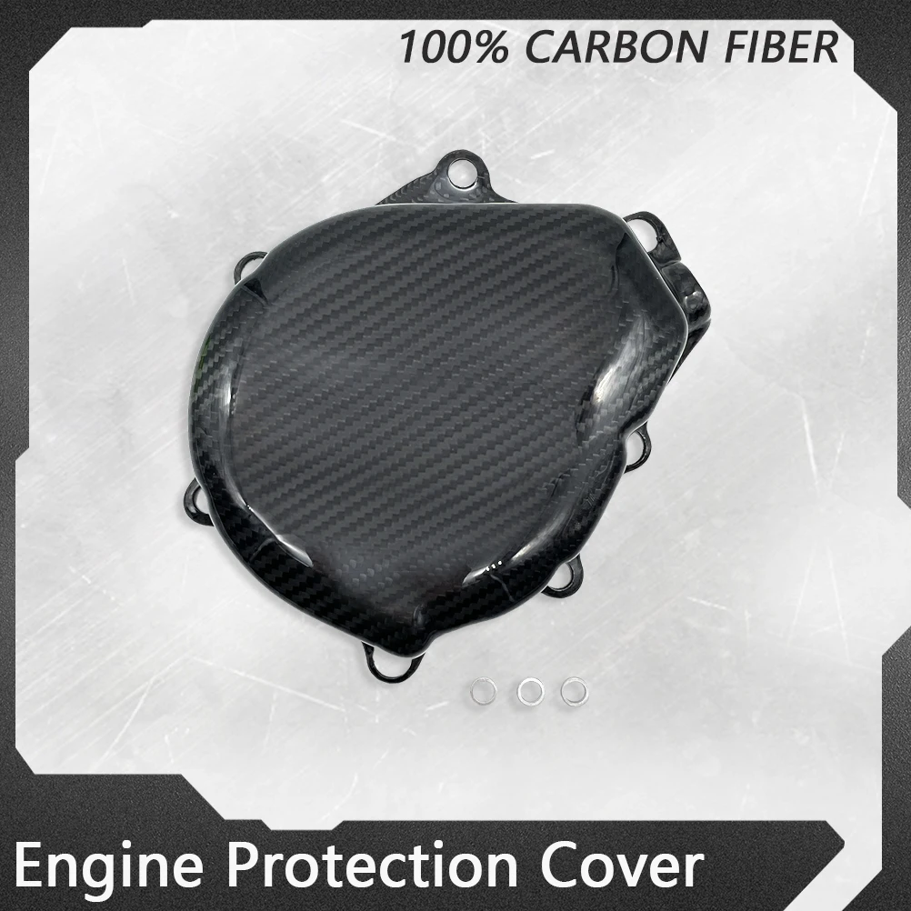 

Motorcycle Accessories Ignition Cover Magnetic Motor Stator Carbon Fiber Guard Protector For KTM EXC-F HUSQVARNA FE GASGAS 2024