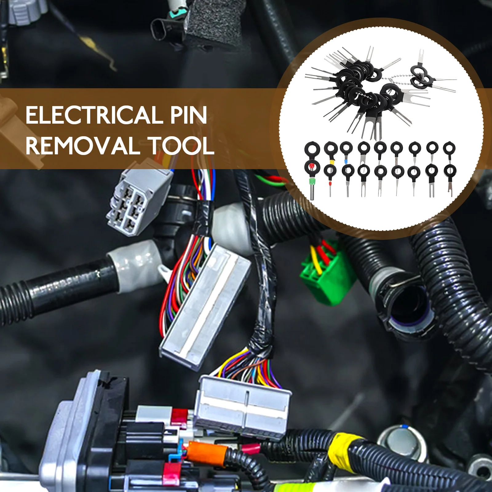 

39Pcs Professional Terminal Removal Tools Car Wiring Harness Connector Pin Release Extractor Puller Sturdy Reusable