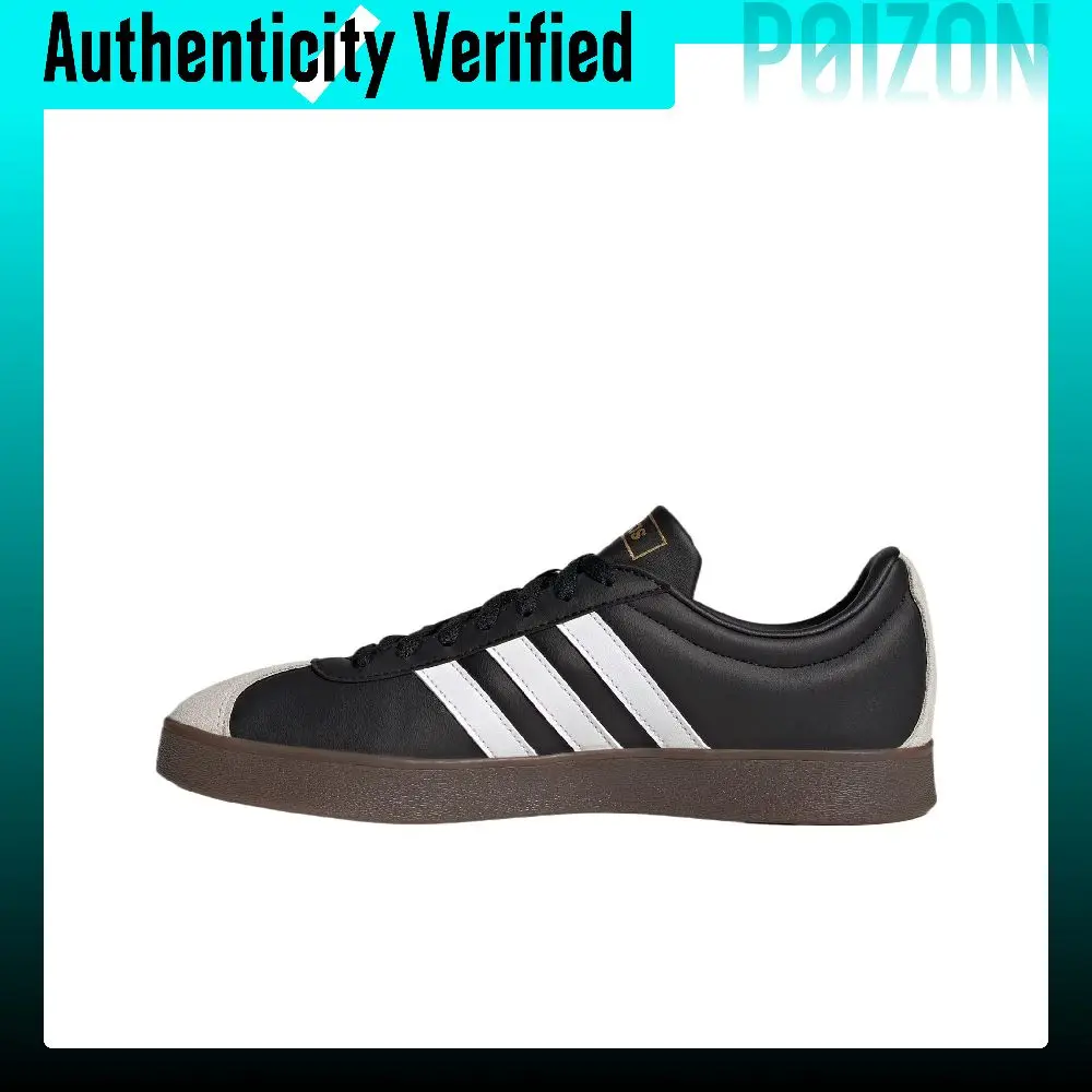 Adidas VL COURT 2.0 Low top Skateboard Shoes Unisex Black JQ2471