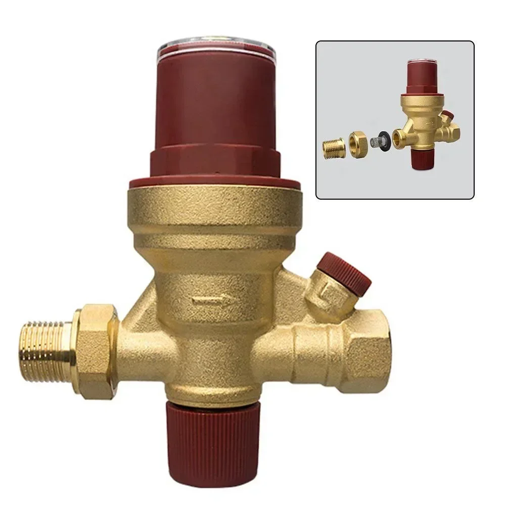 

Автоматический клапан пополнения водоснабжения DN15 1/2 "Регулируемый редукционный клапан Регулятор давления воды Предотвращение обратного потока