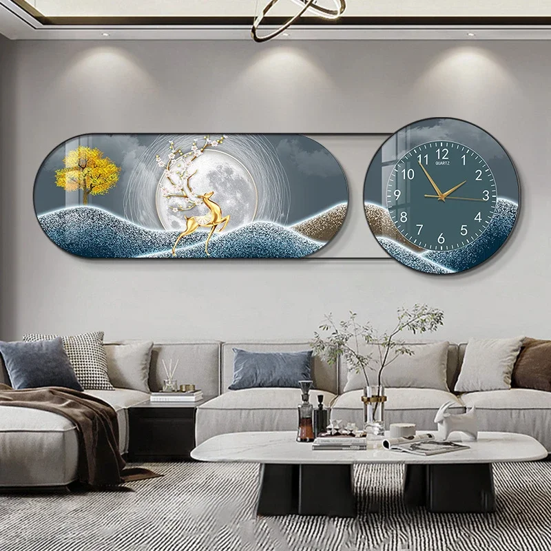 Led Art Mural Clock Wall Minimalist Digital Stylish Unique Chinese Style Wall Watch Relogio De Parede Living Room Decoration