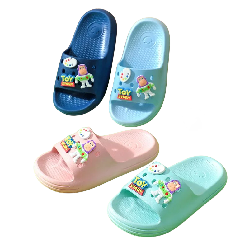 Disney Toy Story cute three-eyed monster flip flop cartoon Buzz Lightyear soft bottom non-slip deodorant slippers beach sandals