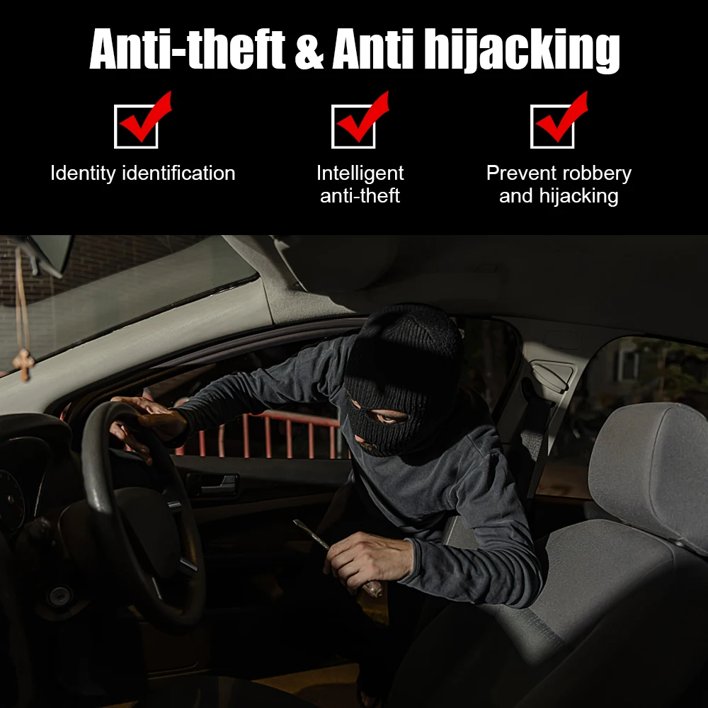 Keyless Access System Car Alarm Systems Anti-Hijacking Intelligent Circuit Cut Off Kit Auto Unlock Immobilizer Device 12V