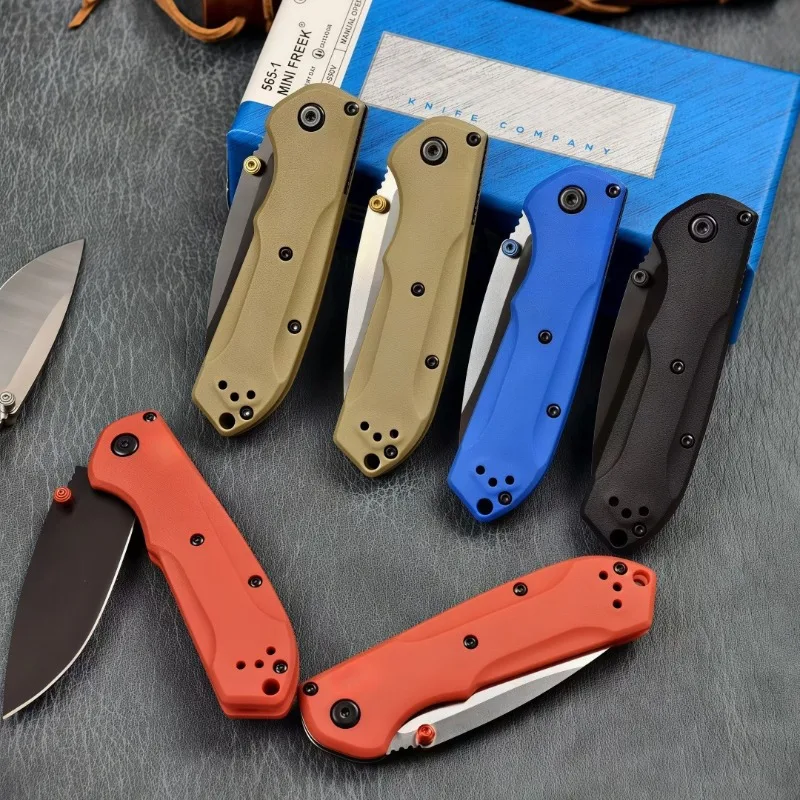 BM565 Wilderness Outdoor Camping Folding Pocket Knife S90V Blade Nylon Glass Fiber Handle Survival Fruit Knives EDC Tools