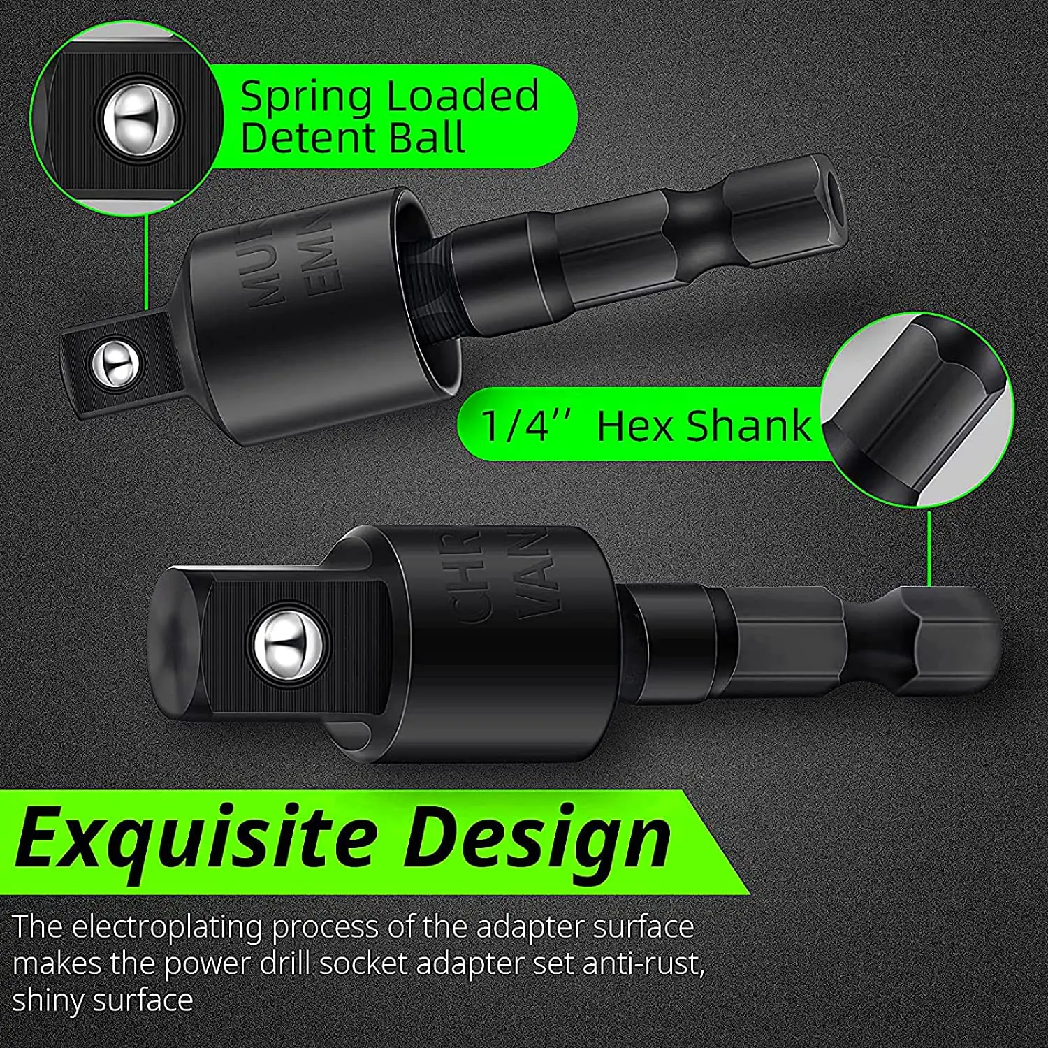 Power Drill Sockets Adapter Sets, Rotatable Universal Joint Swivel Impact Square Drive Adaptor Screwdriver Bit
