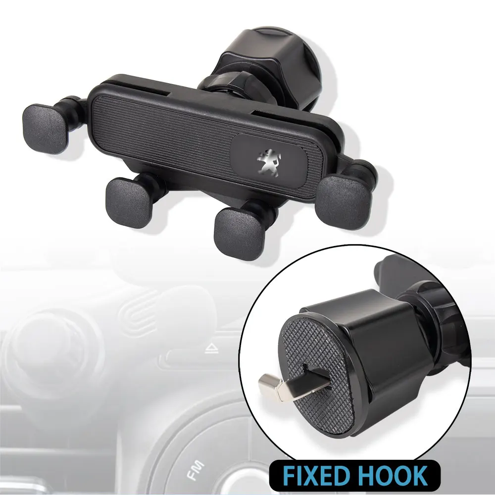 Car Phone Holders 360° Auto Dashboard Mobile Cell Support Bracket Tools Accessories For Peugeot 206 208 3008 207 Center Hubcap