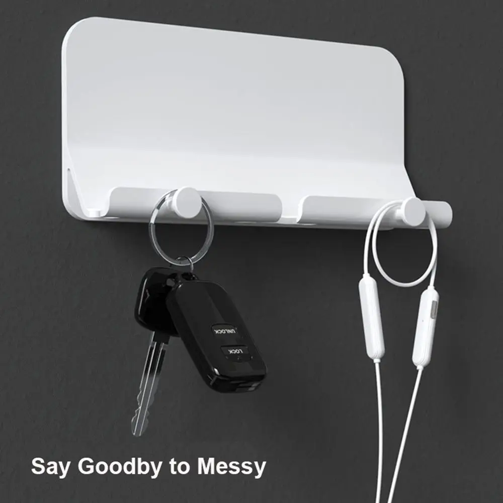 Wall Charger Holder Multifunctional Hanging Stand For Smartphone Mobile Phone Tablet Holder Pasted on Wall Phone Accessories