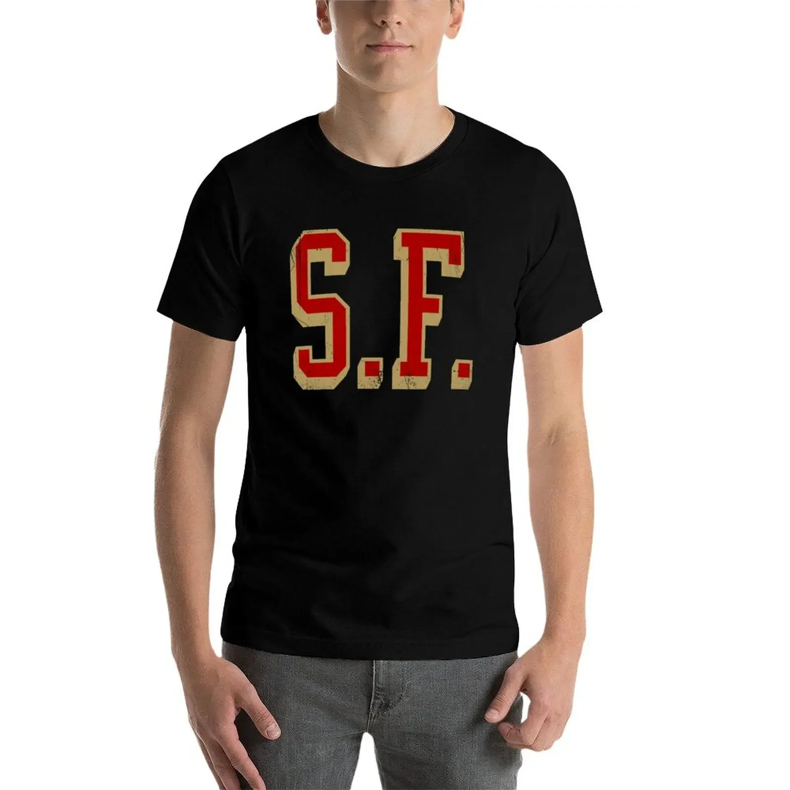 SF - block abv - 5 T-Shirt cute tops for a boy anime t shirts vintage anime shirt men clothing