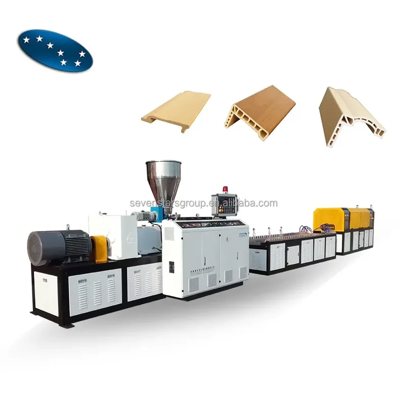 2026 CE Automatic Pvc Wood Plastic Composite Door Panel Making Machine /wpc Profile Production Line With Recycling Plastic