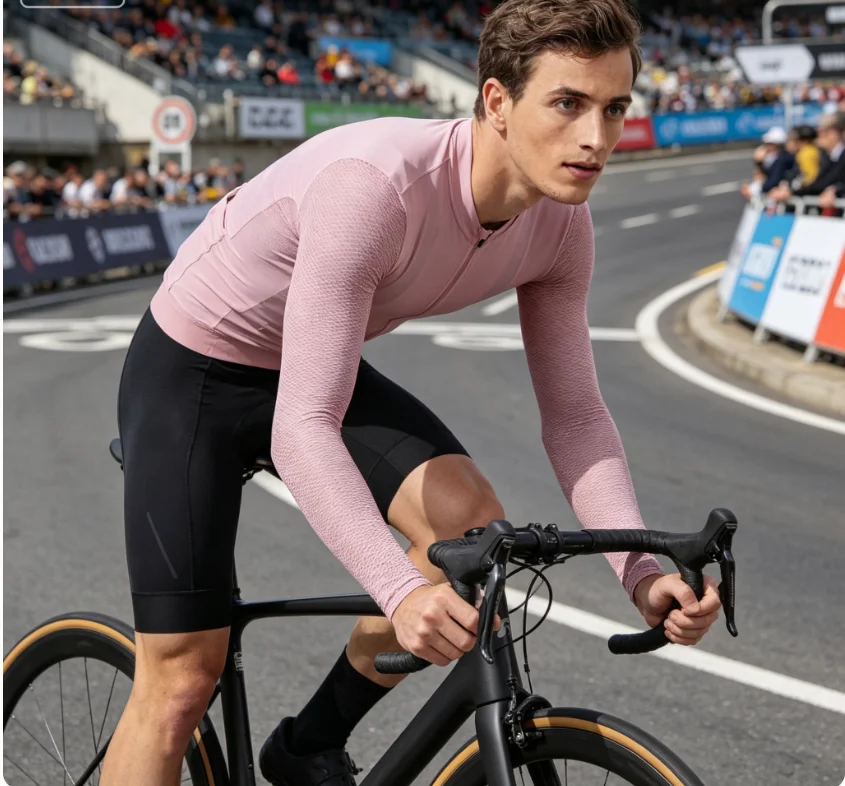 New Pro Long Sleeve Cycling Jersey Summer Lightweight Fabric