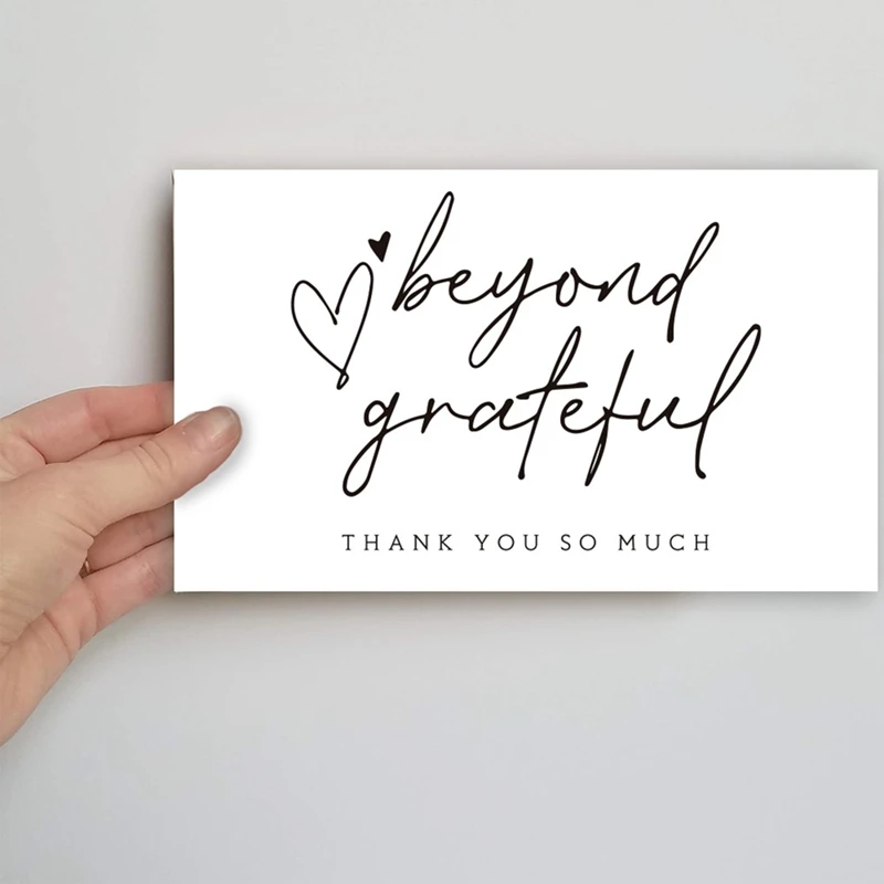 300Pcs Thank You Card Labels Beyond Grateful Card For Supporting My Small Business Decoration Gift Greeting Card