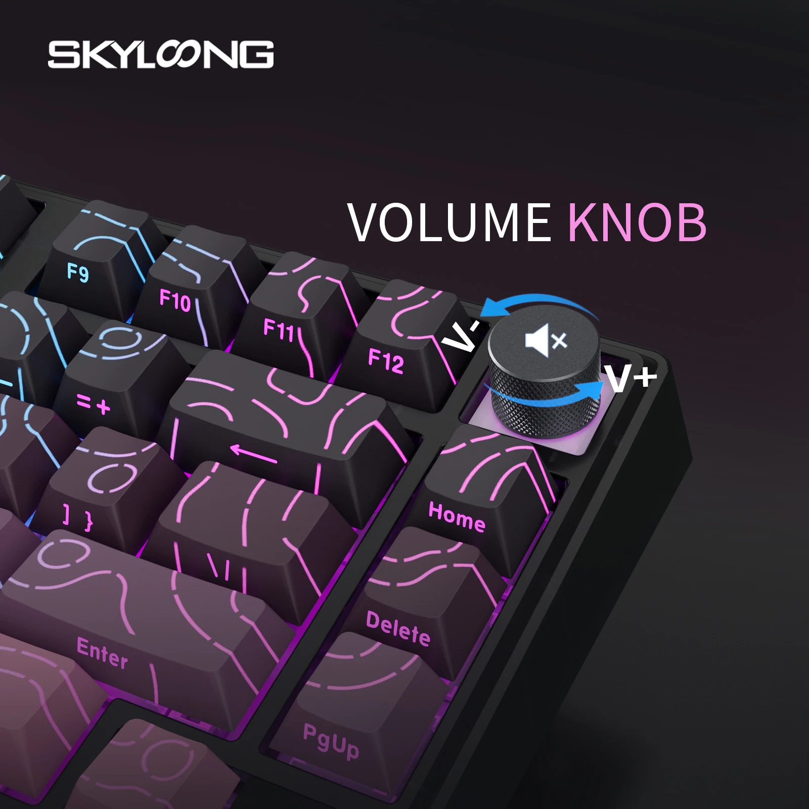 SKYLOONG GK75 HE Gaming keyboard Mag switch RT0.01mm Rapid Trigger USB Wired Keyboard 8KHz Polling Rate PBT Keycap Hall effect