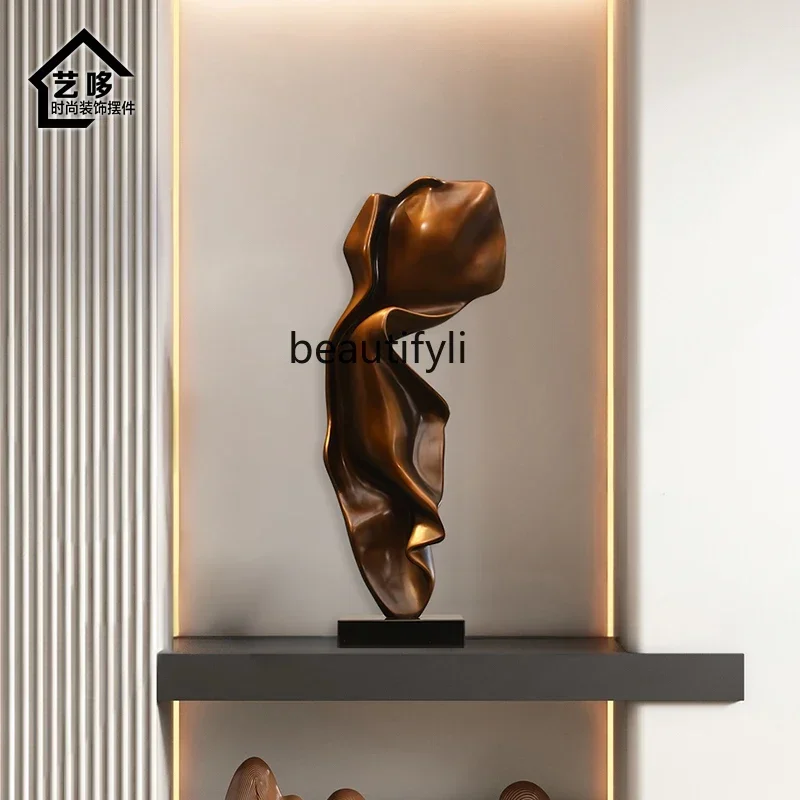 

YH03 Abstract sculpture floor-to-ceiling ornament FRP hotel lobby, staircase art decoration